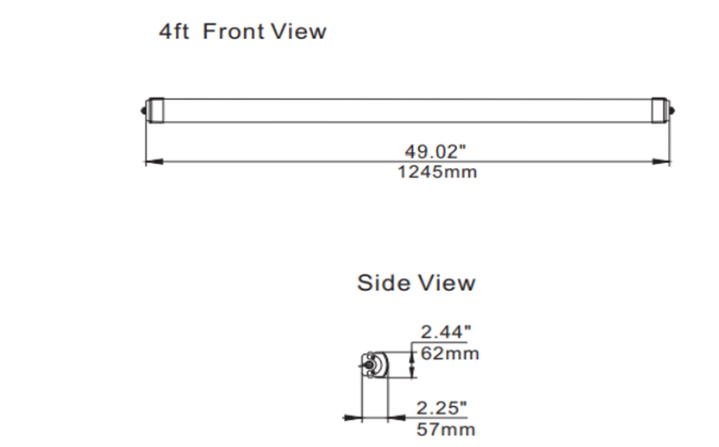 LV401 Series - LED Linear Tri-proof Light(Ideal for Parking garage/Docks/Subway station canopy/Walk-in refrigerators/Awning Outdoor)